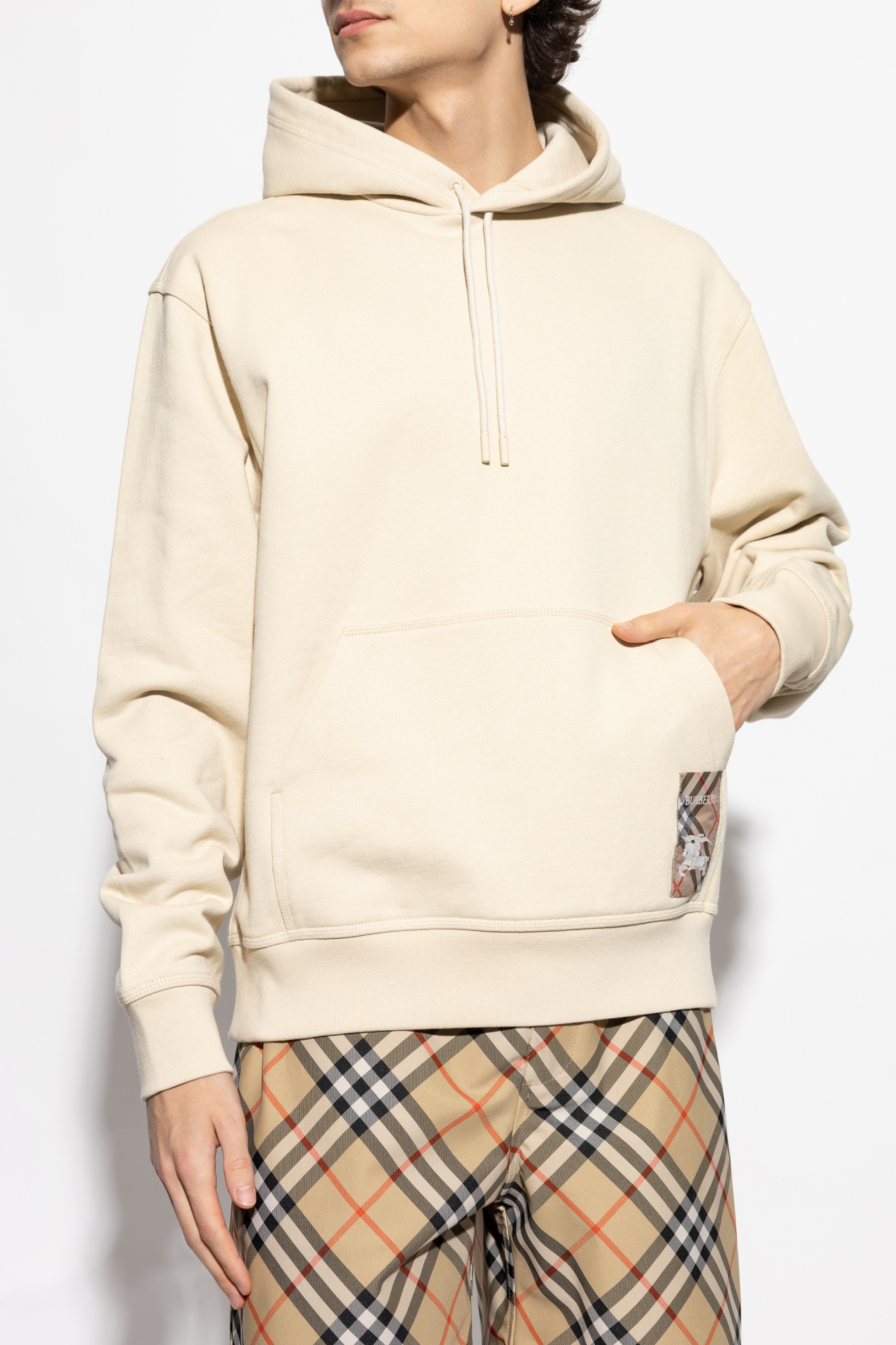 パーカー・フーディ BURBERRY Men Hoodies 8103513 C1740 Beige Burberry - Cotton hoodie Beige - The Corner